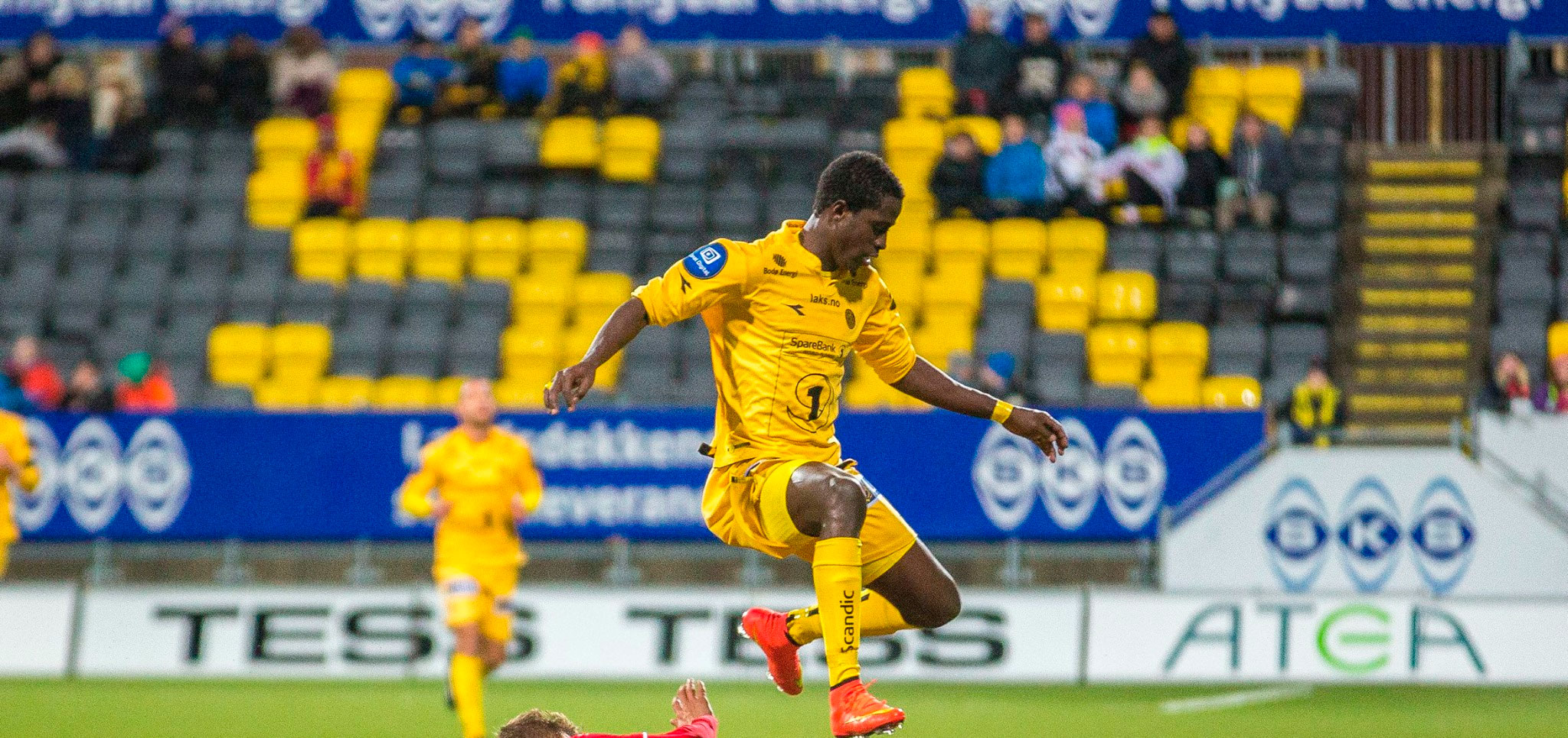 Et velkjent syn: mange tomme seter på Aspmyra stadion.