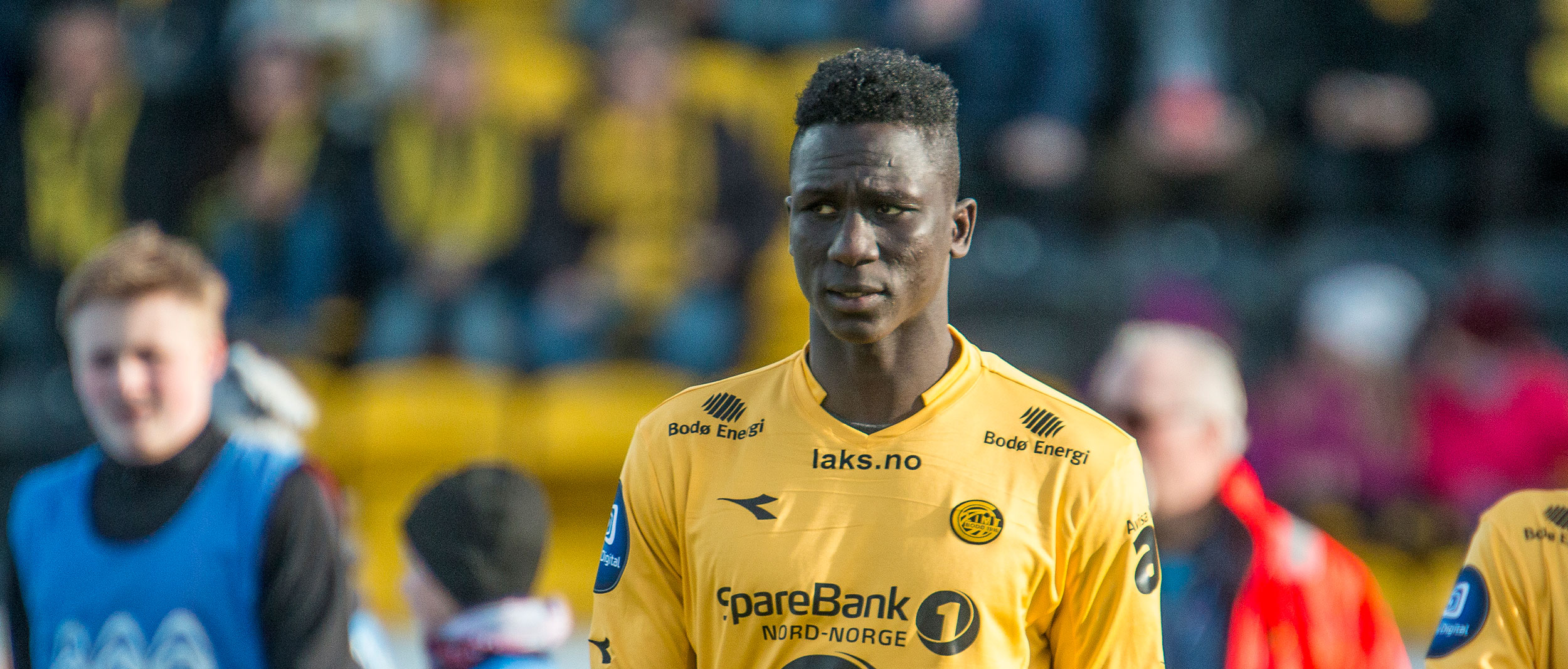 Vieux Sanè har vært oppsiktsvekkende dårlig for Bodø/Glimt så langt i 2015. Foto: Per-Inge Johnsen.