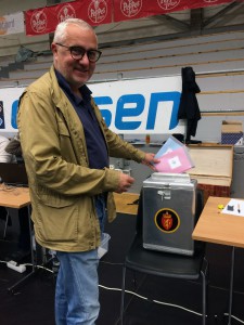 Da er mine stemmer gitt. Foto: Anne Marie Bjørgeengen. :)