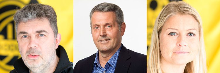 Fra venstre: Frode Thomassen, Hans Austad og Hege Leirfall Ingebrigtsen. (Foto: Per-Inge Johnsen og Stamina).