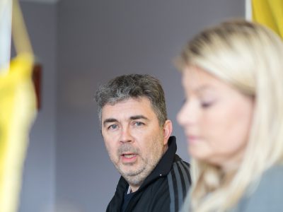 Frode Thomassen og Hege Leirfall Ingebrigtsen. Foto: Per-Inge Johnsen.
